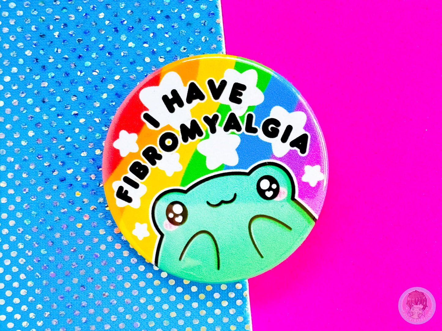 Fibromyalgia Pin Button Badge