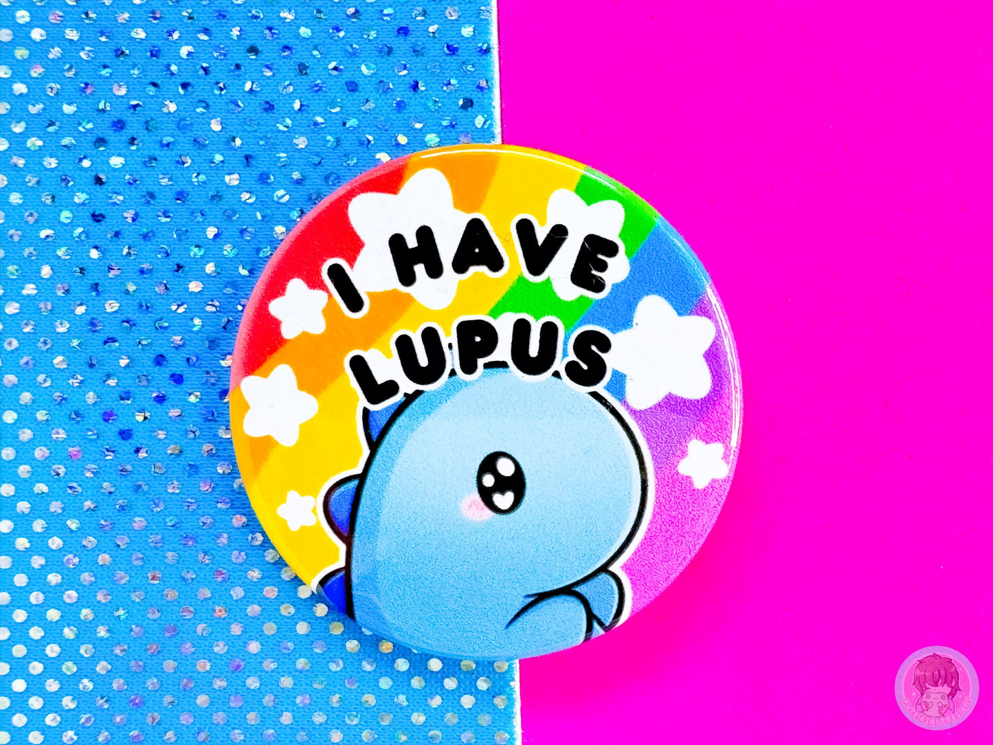 Lupus Pin Button Badg