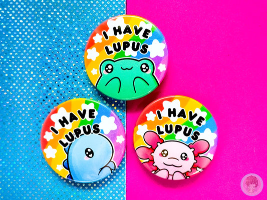 Lupus Pin Button Badg
