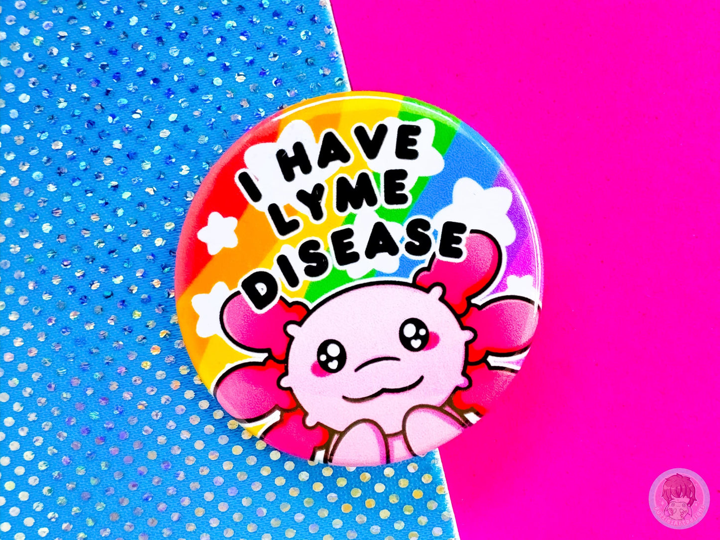 Lyme Disease Pin Button Badge