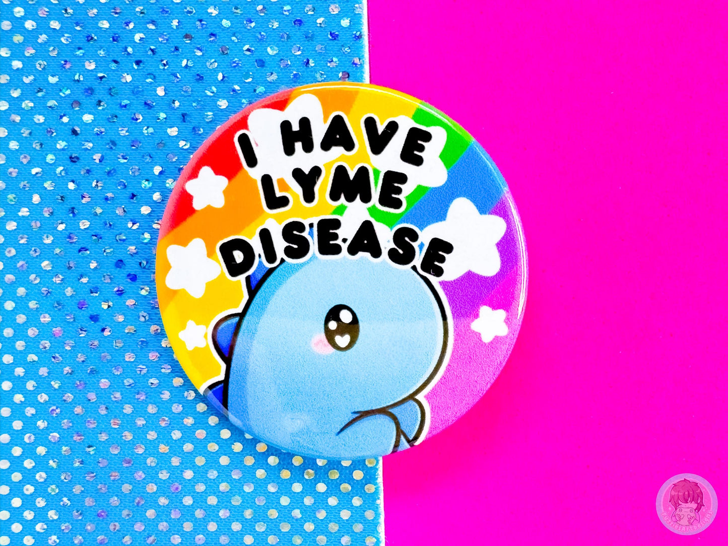 Lyme Disease Pin Button Badge