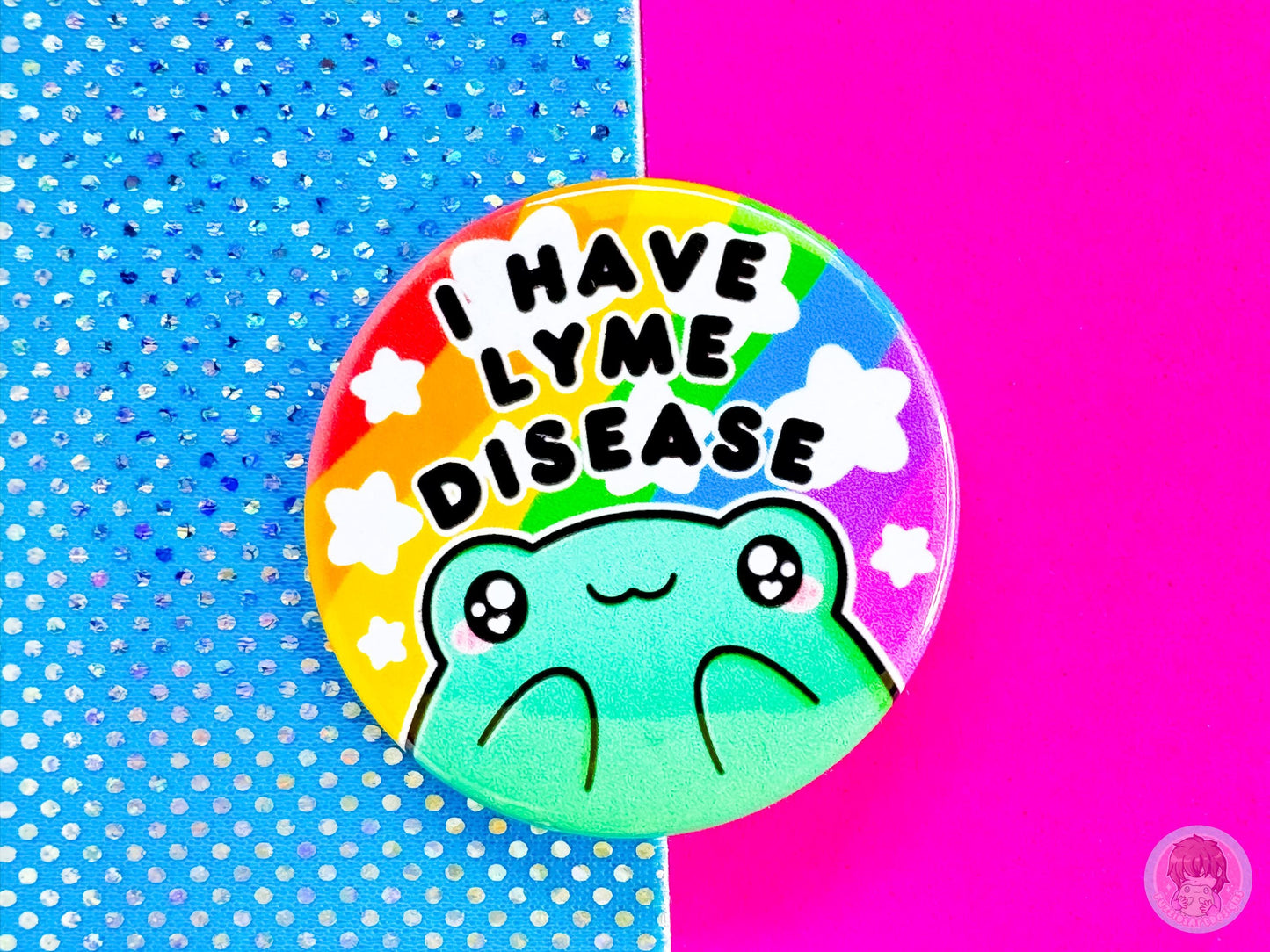 Lyme Disease Pin Button Badge