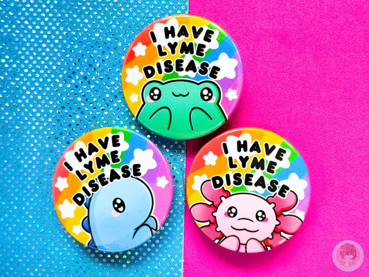 Lyme Disease Pin Button Badge