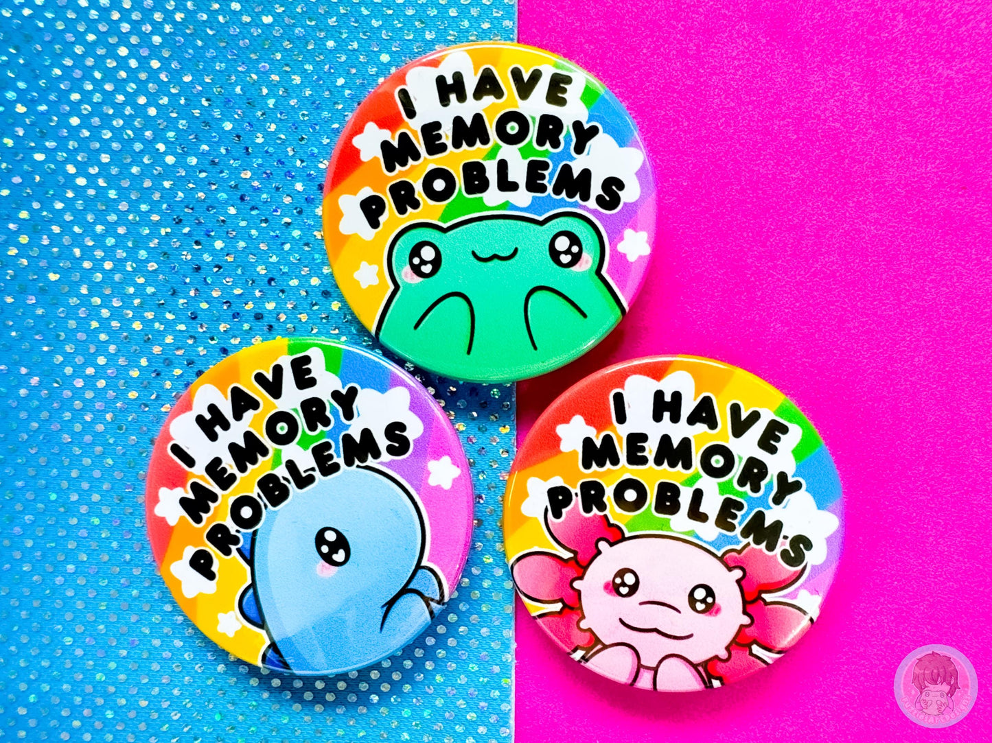 Memory Problems Pin Button Badge