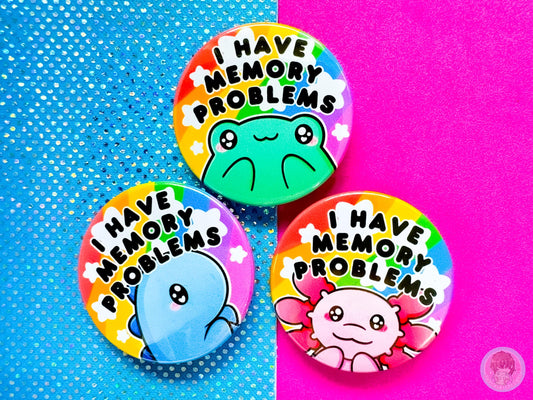 Memory Problems Pin Button Badge