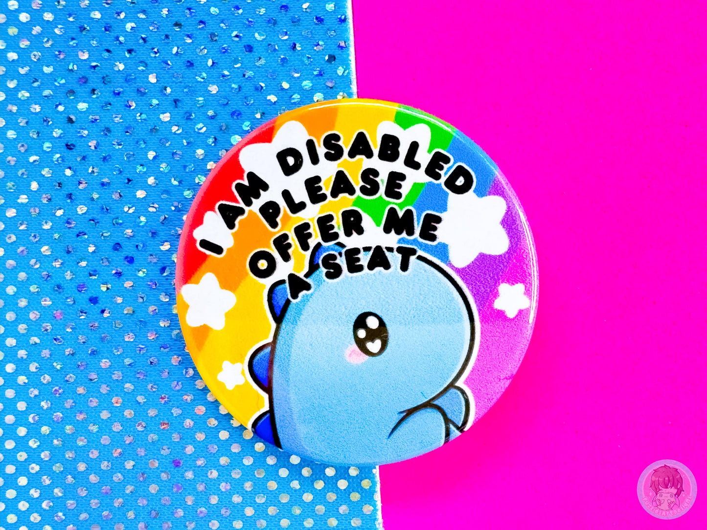 Need a Seat Pin Button Badge