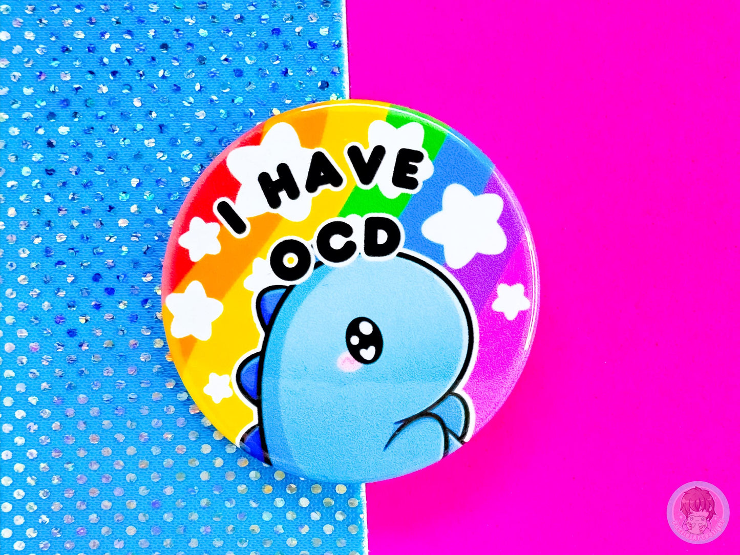 OCD Pin Button Badge