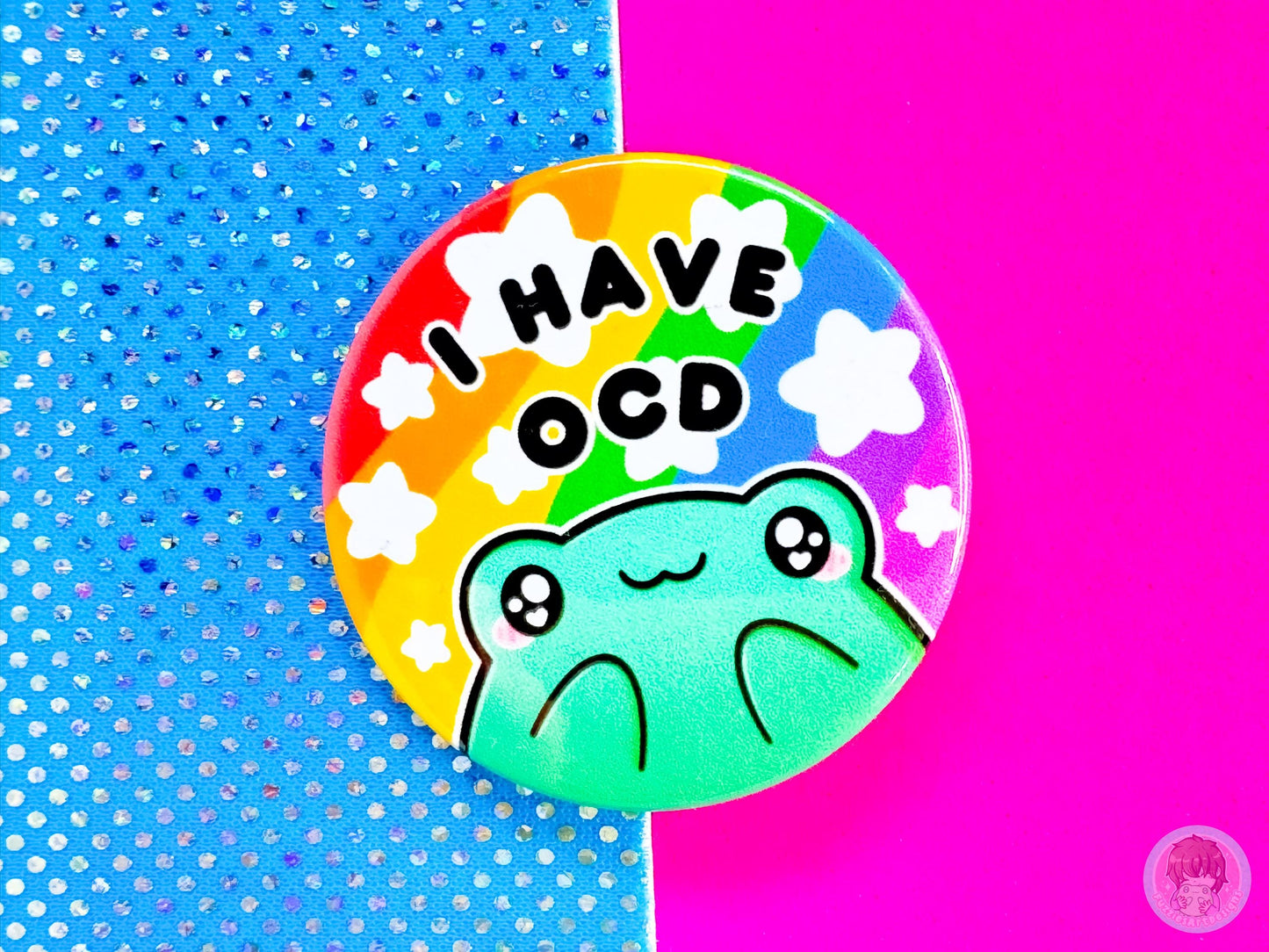 OCD Pin Button Badge
