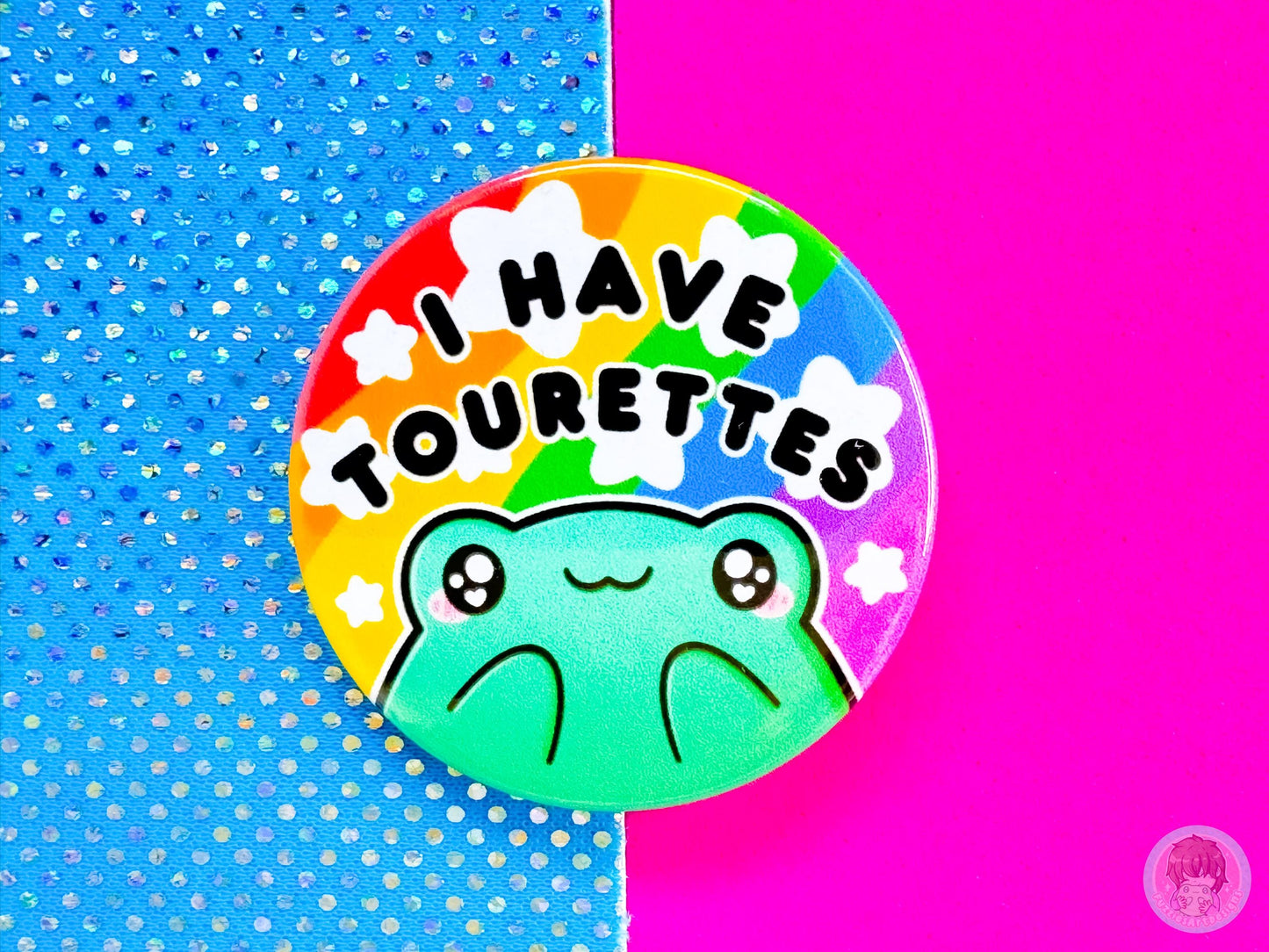 Tourettes Pin Button Badge