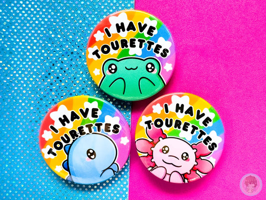 Tourettes Pin Button Badge