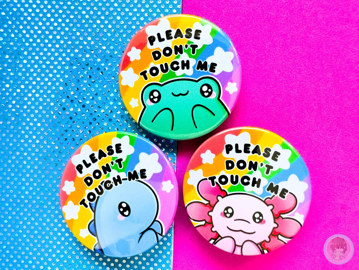 Please Don't Touch Me Pin Button Badge