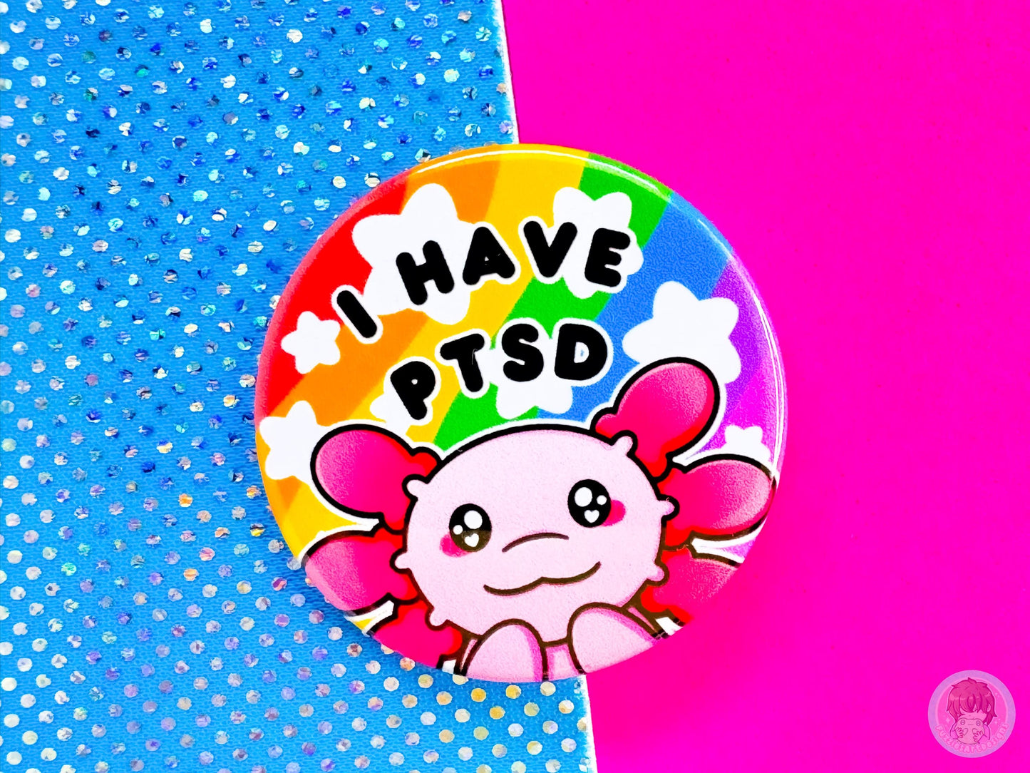 PTSD Pin Button Badge