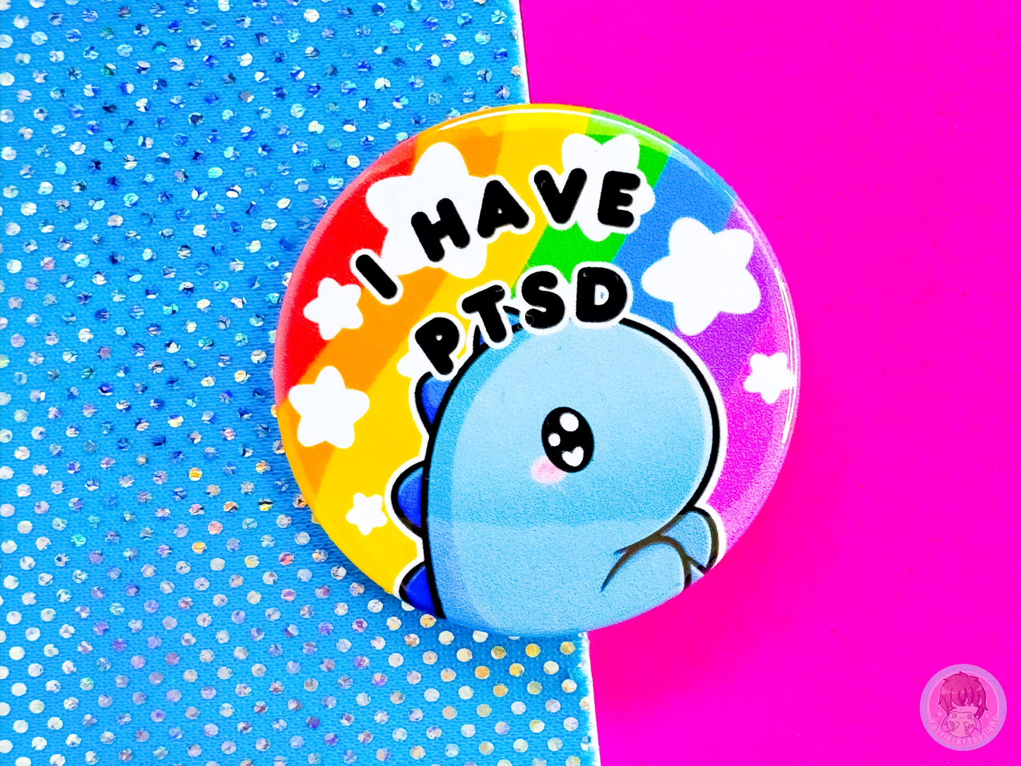 PTSD Pin Button Badge