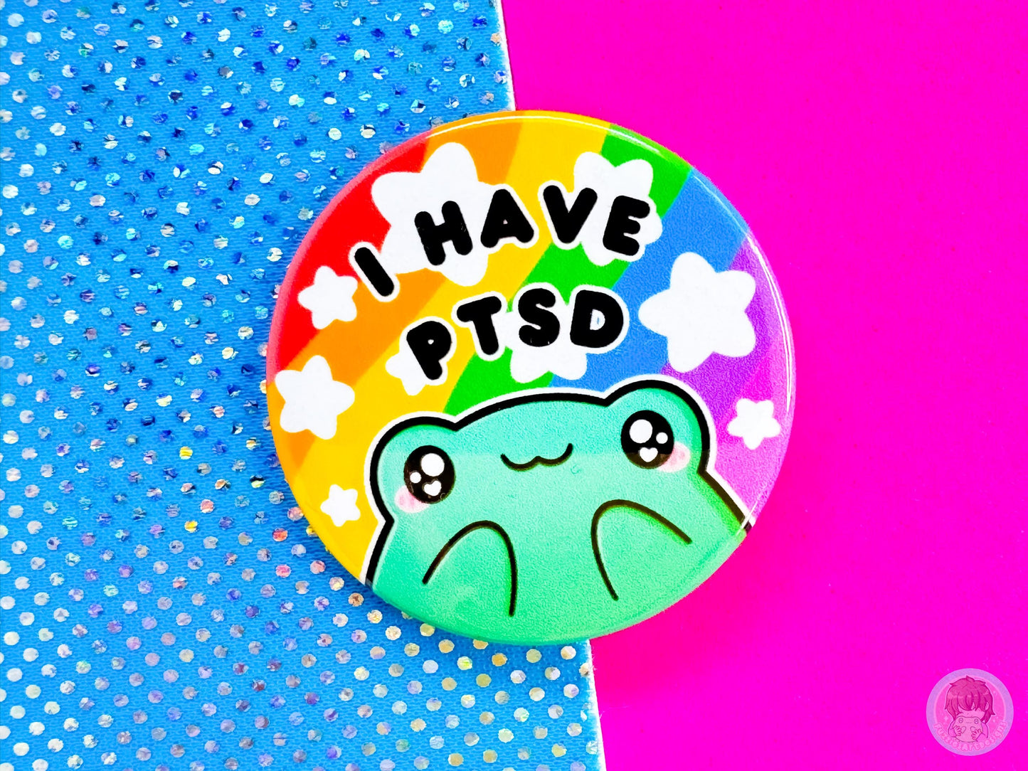 PTSD Pin Button Badge