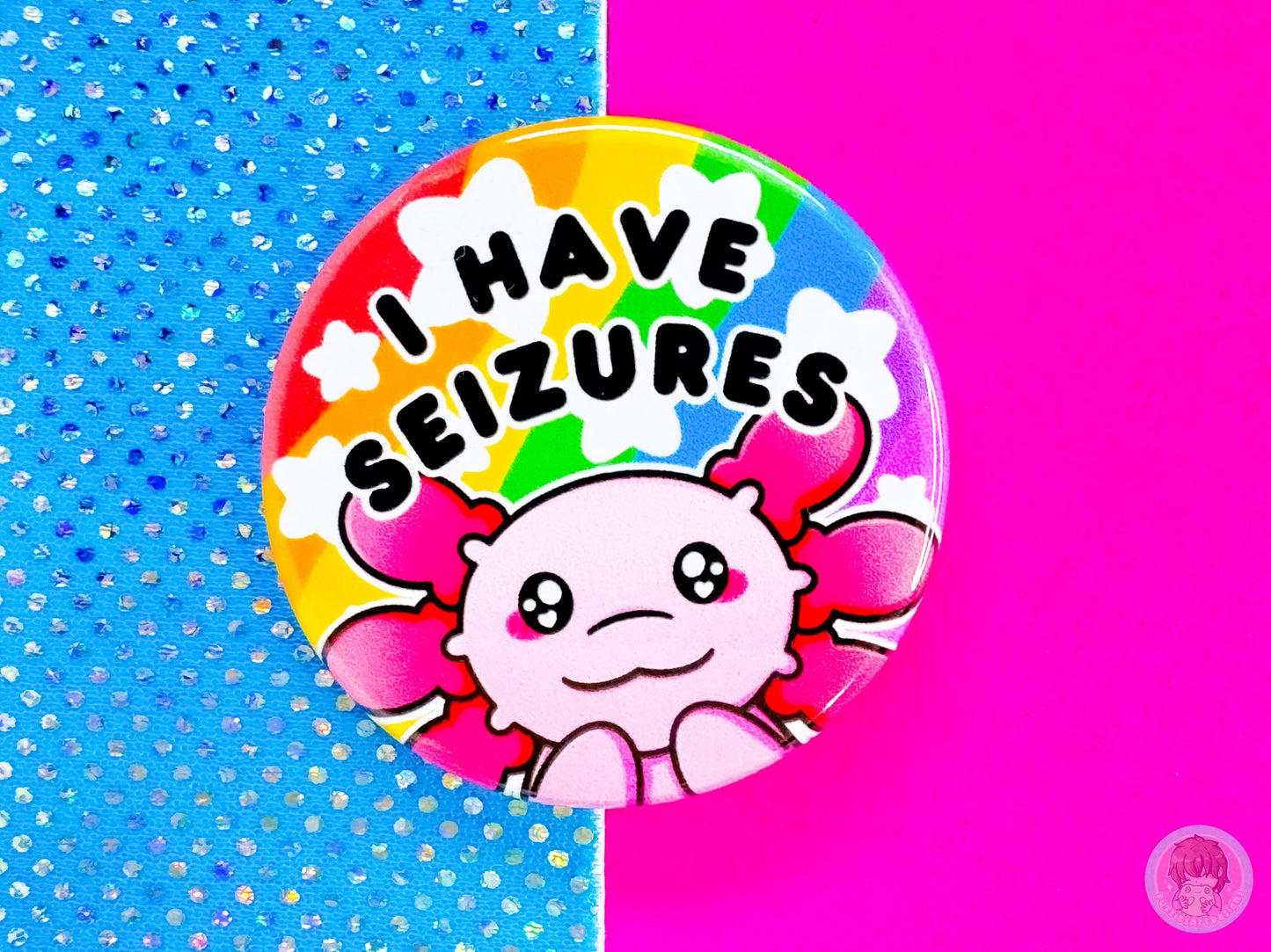 Seizures Pin Button Badge