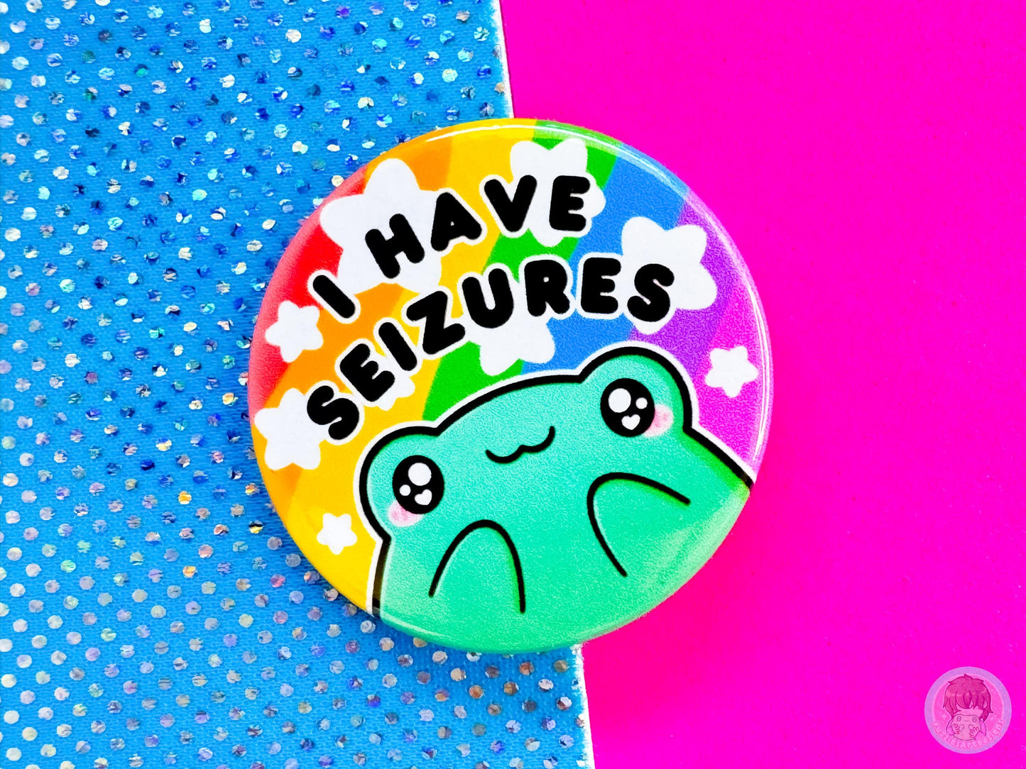 Seizures Pin Button Badge