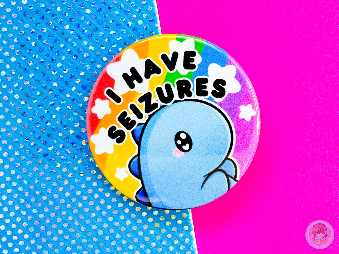 Seizures Pin Button Badge