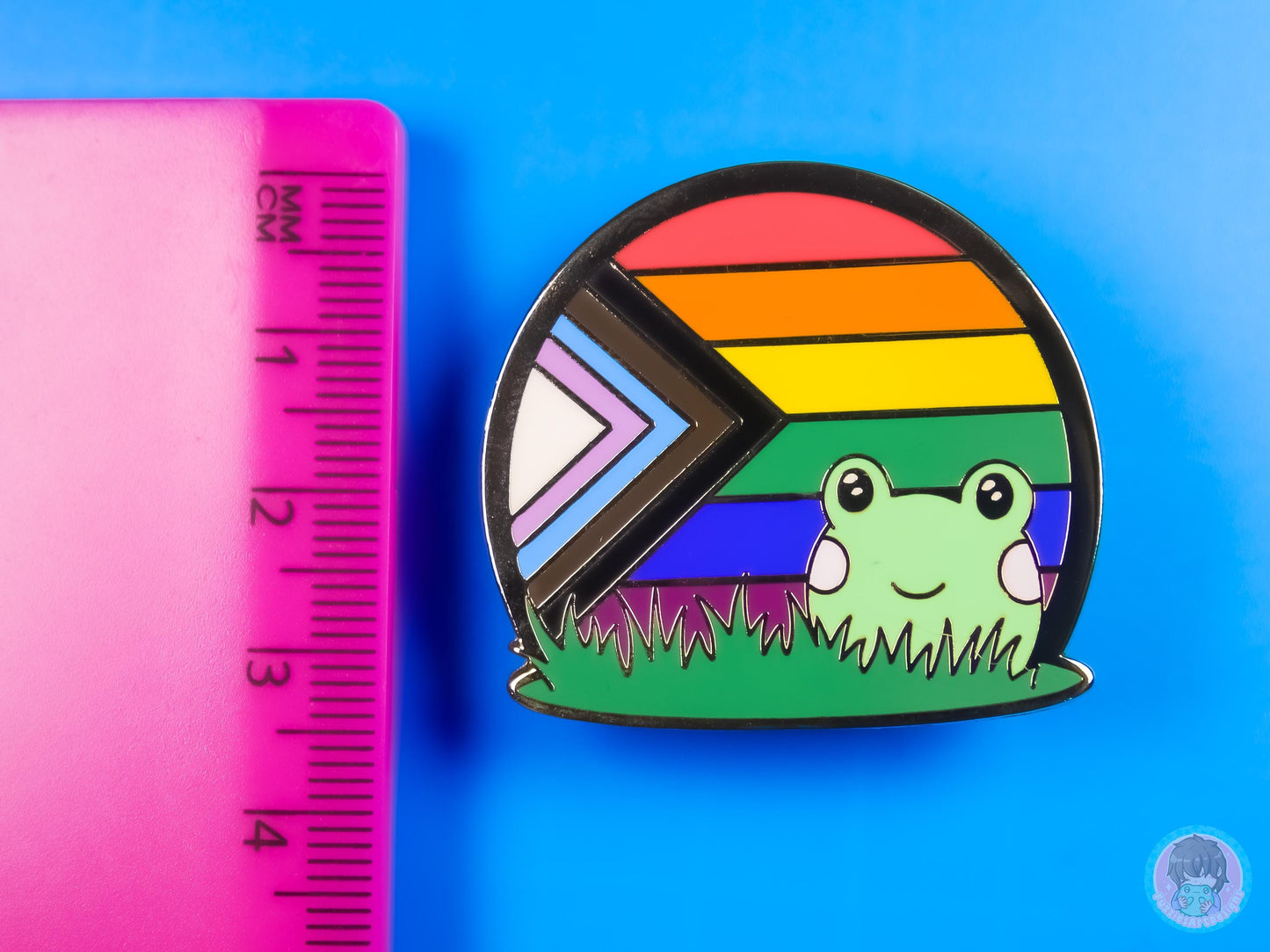 Progress Pride Frog Pin