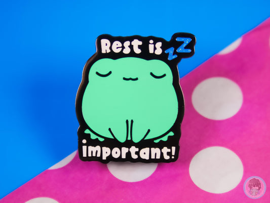 Rest Is Important Enamel Pin
