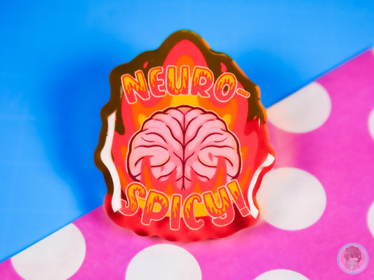 Neurospicy Acrylic Pin
