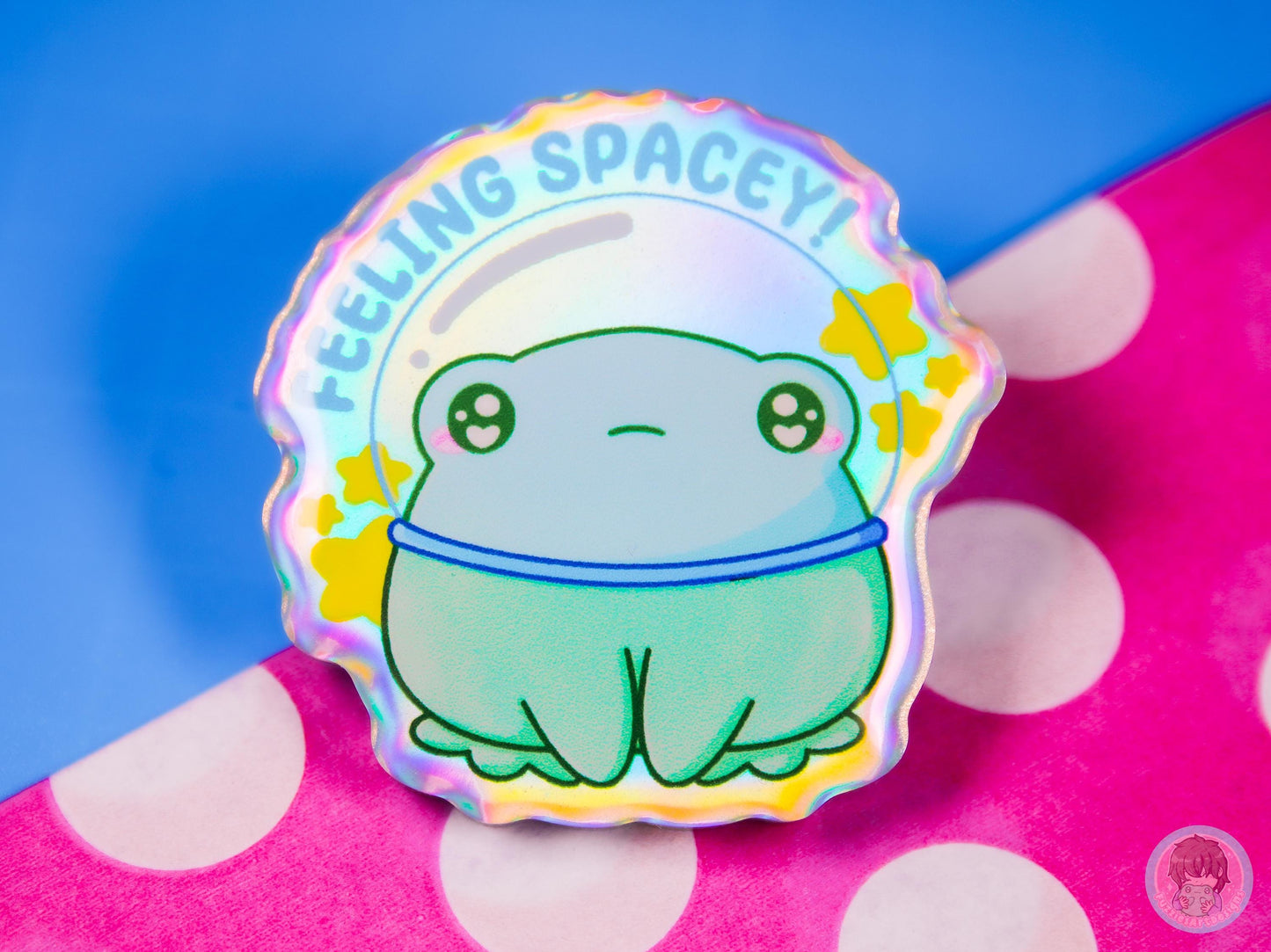 Feeling Spacey Astronaught Frog Pin