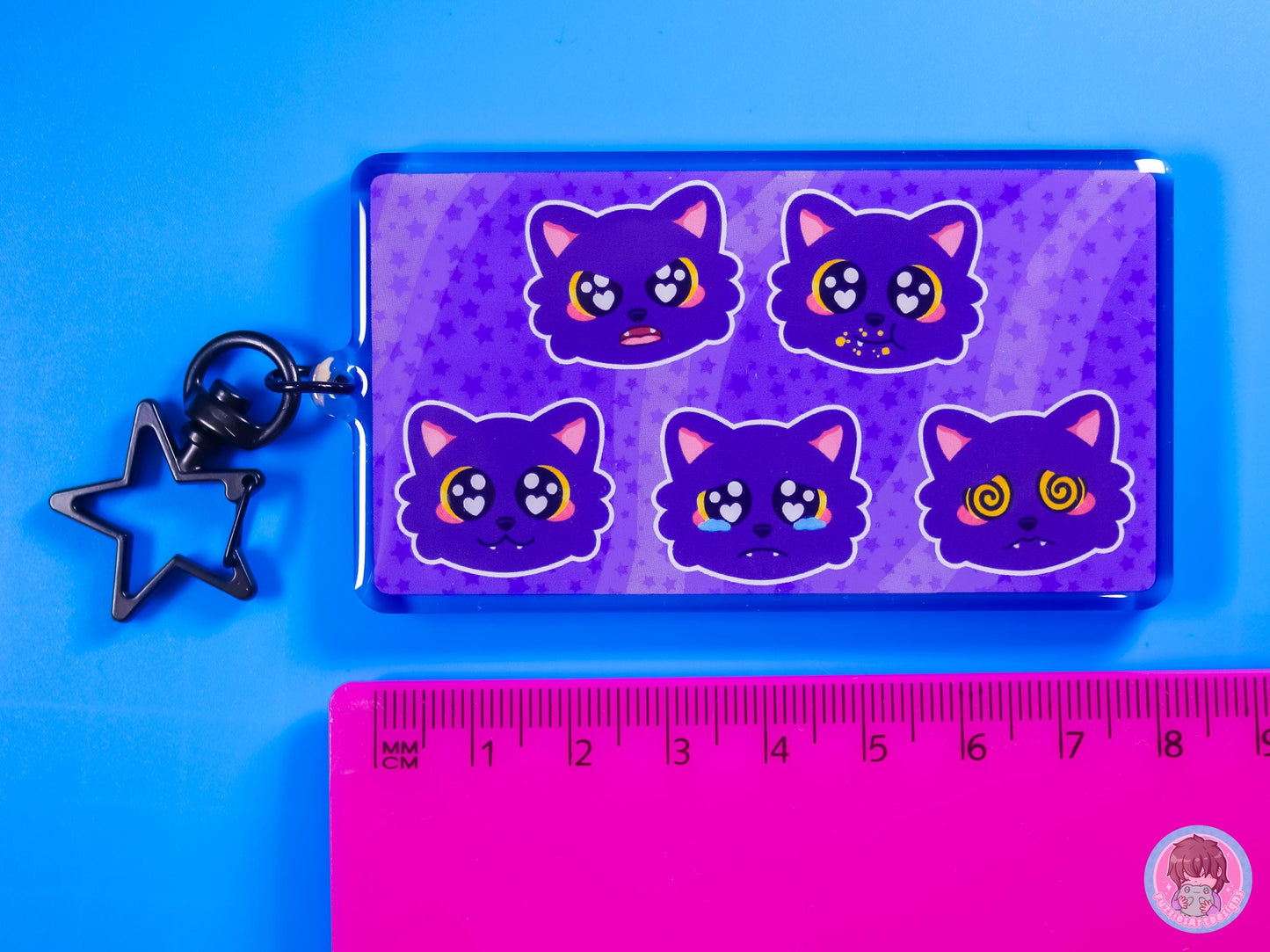 Cat Emotion Communication Keyring