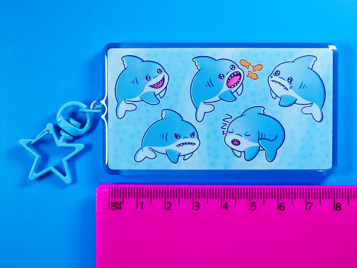 Shark Emotion Communication Keyring