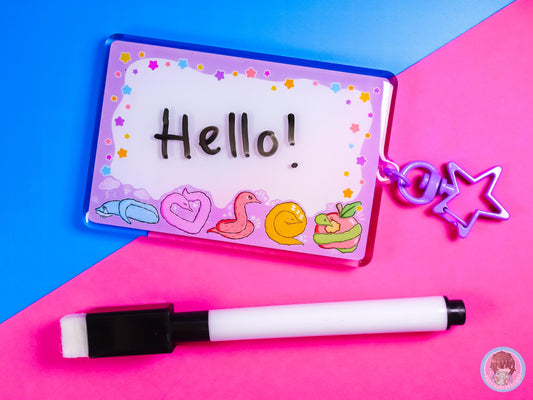 Worm On A String Whiteboard Communication Keyring And Pen