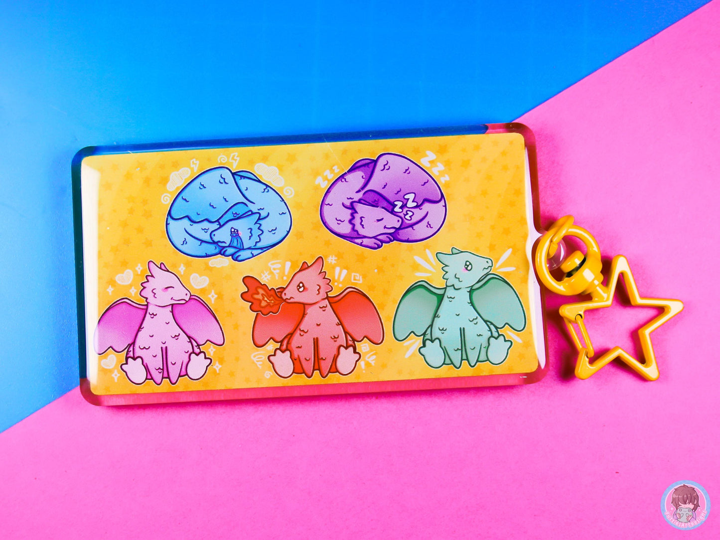 Dragon Emotion Communication Keyring