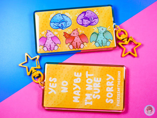 Dragon Emotion Communication Keyring