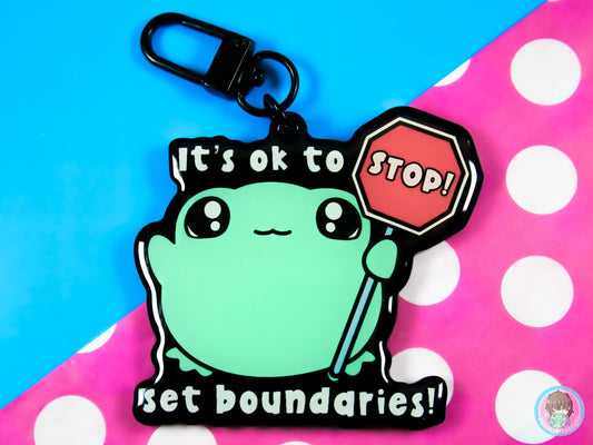 It's Ok To Set Boundaries Acrylic Keyring