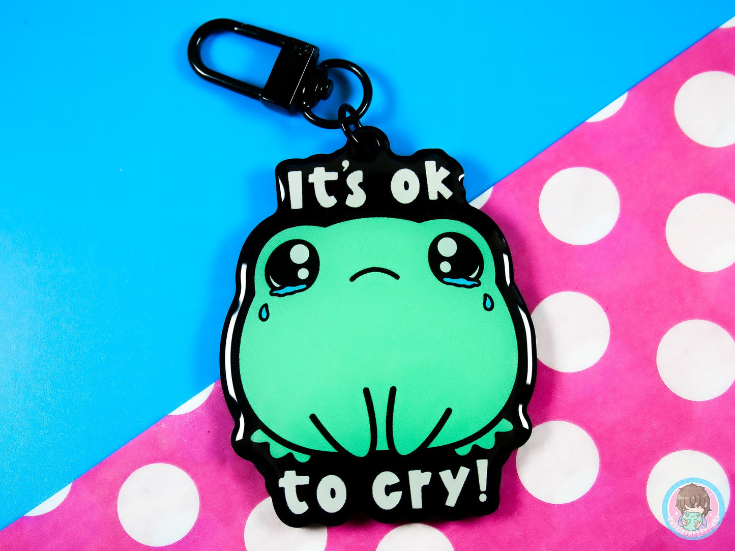 It's Ok To Cry Acrylic Keyring