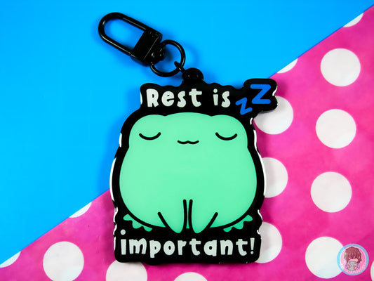 Rest Is Important Acrylic Keyring