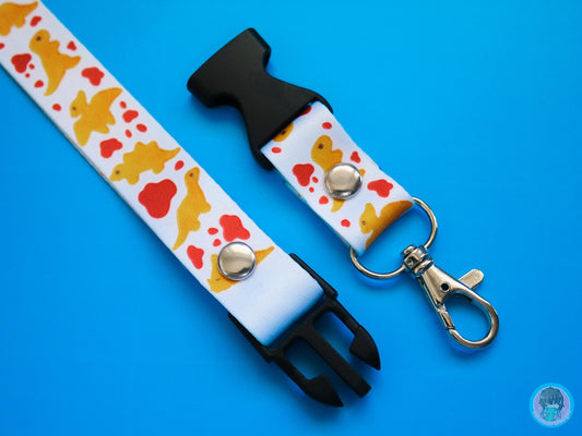 Dino Nugget Emotions Lanyard