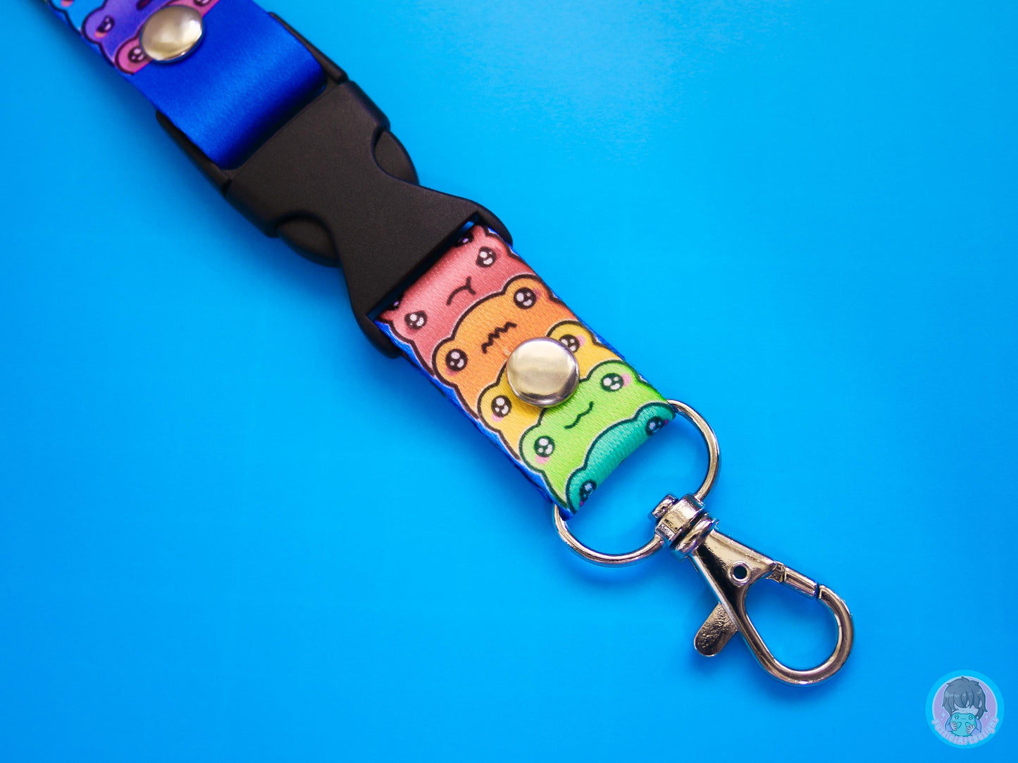 Frog Emotions Lanyard
