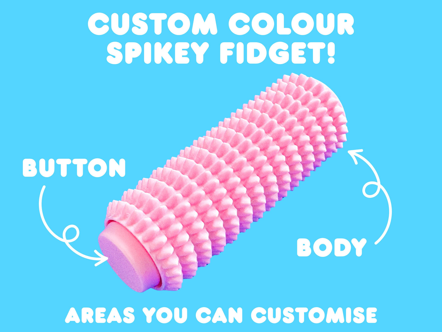 Custom Spikey Harm Reducing Stim Clicky Fidget