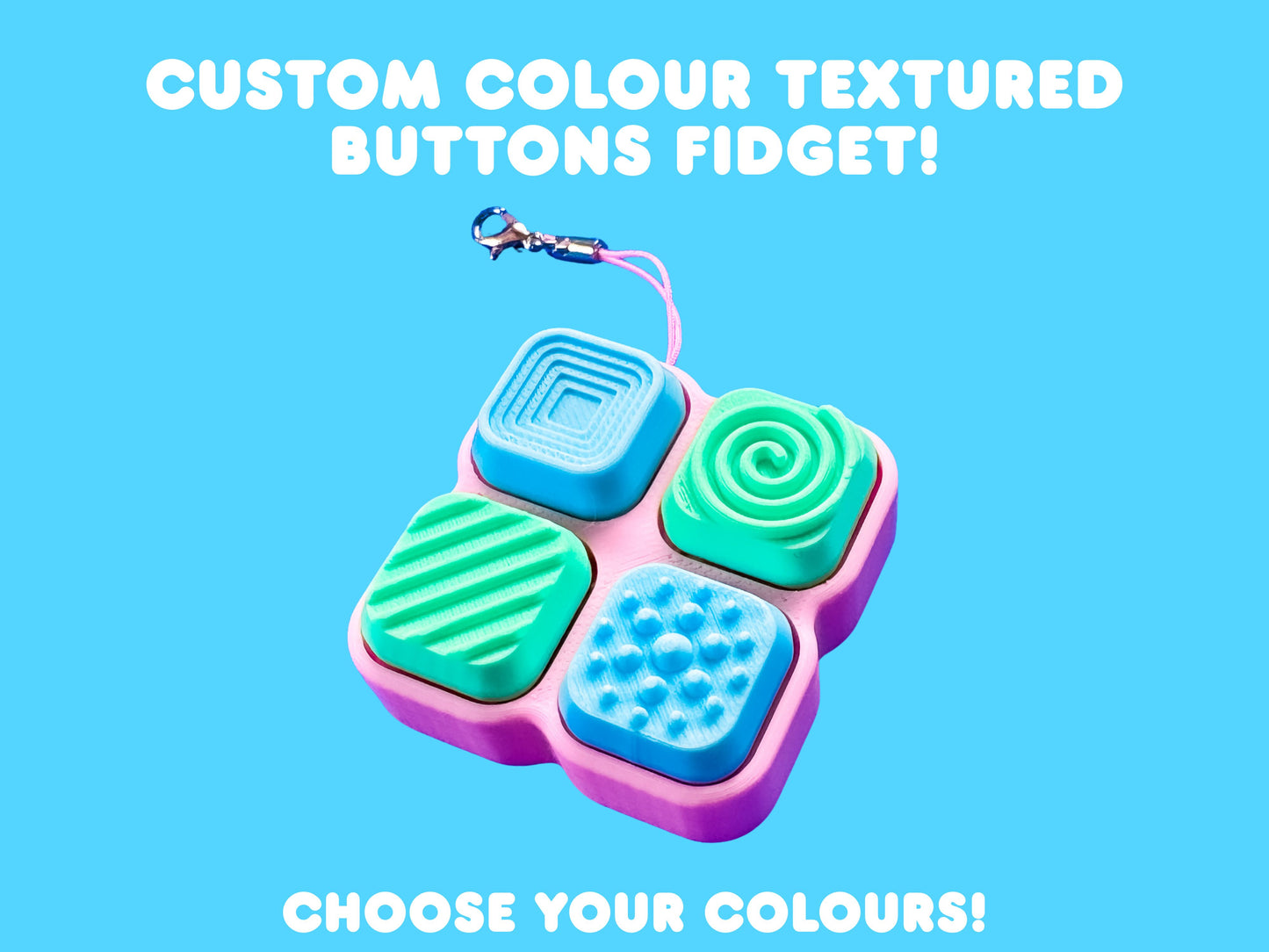 Custom Textured Buttons Fidget