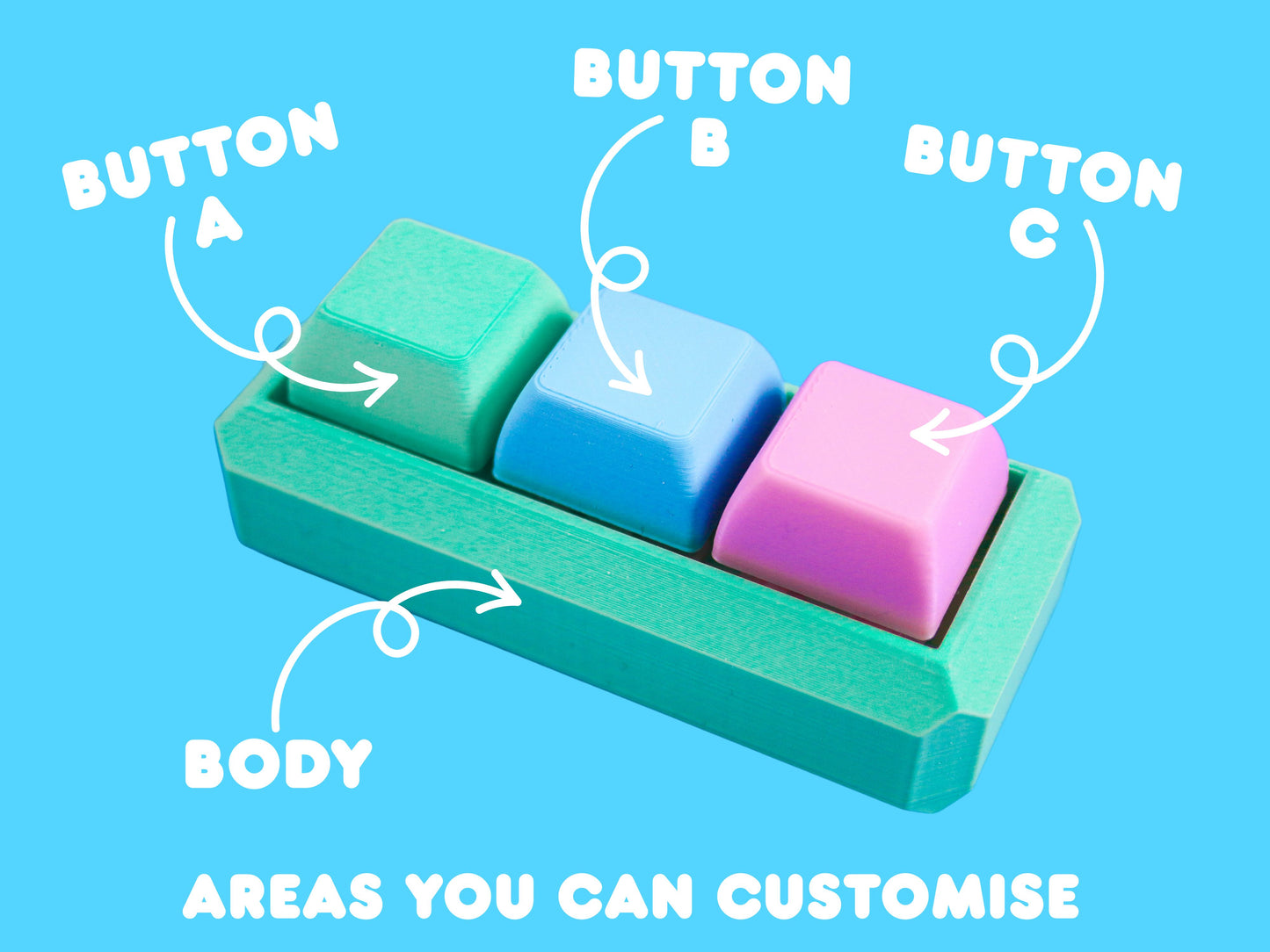 Custom Keyboard Buttons Fidget
