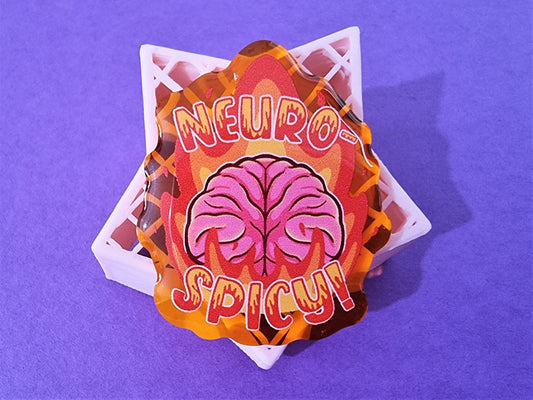 Neurospicy Acrylic Pin