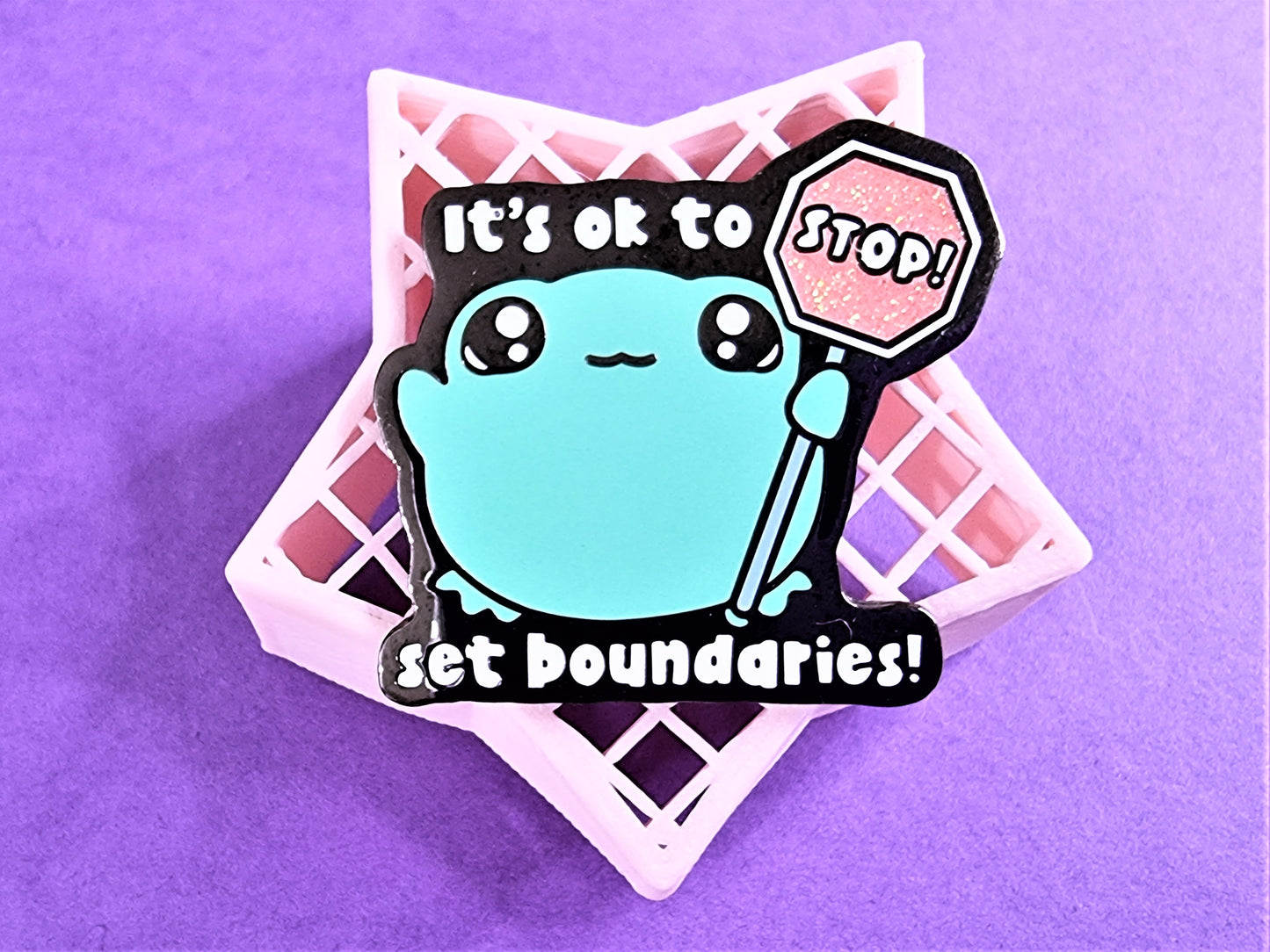 It's Ok To Set Boundaries Enamel Pin