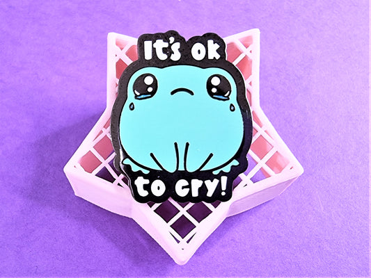 Ok To Cry Enamel Pin