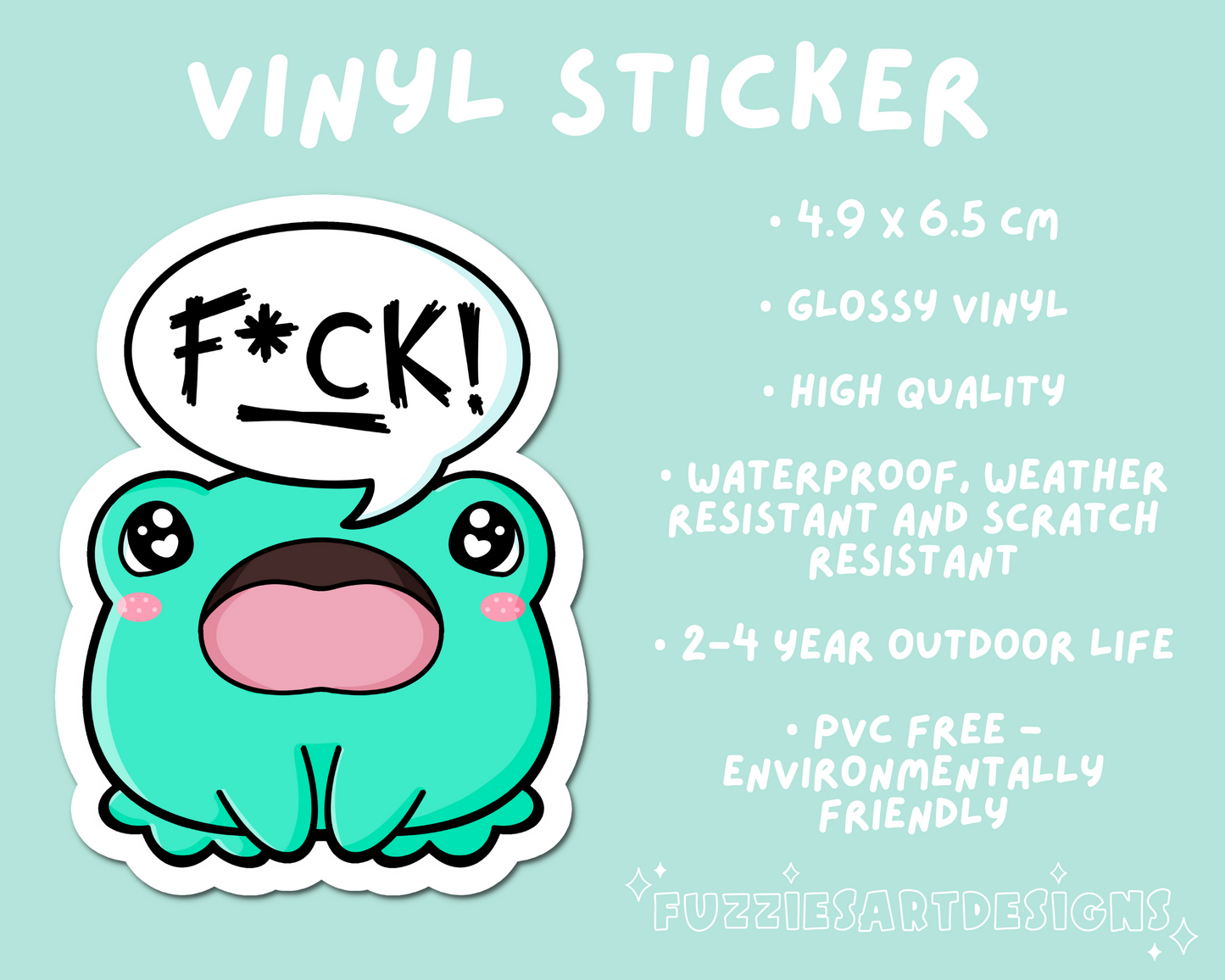 Swearing Frog Sticker