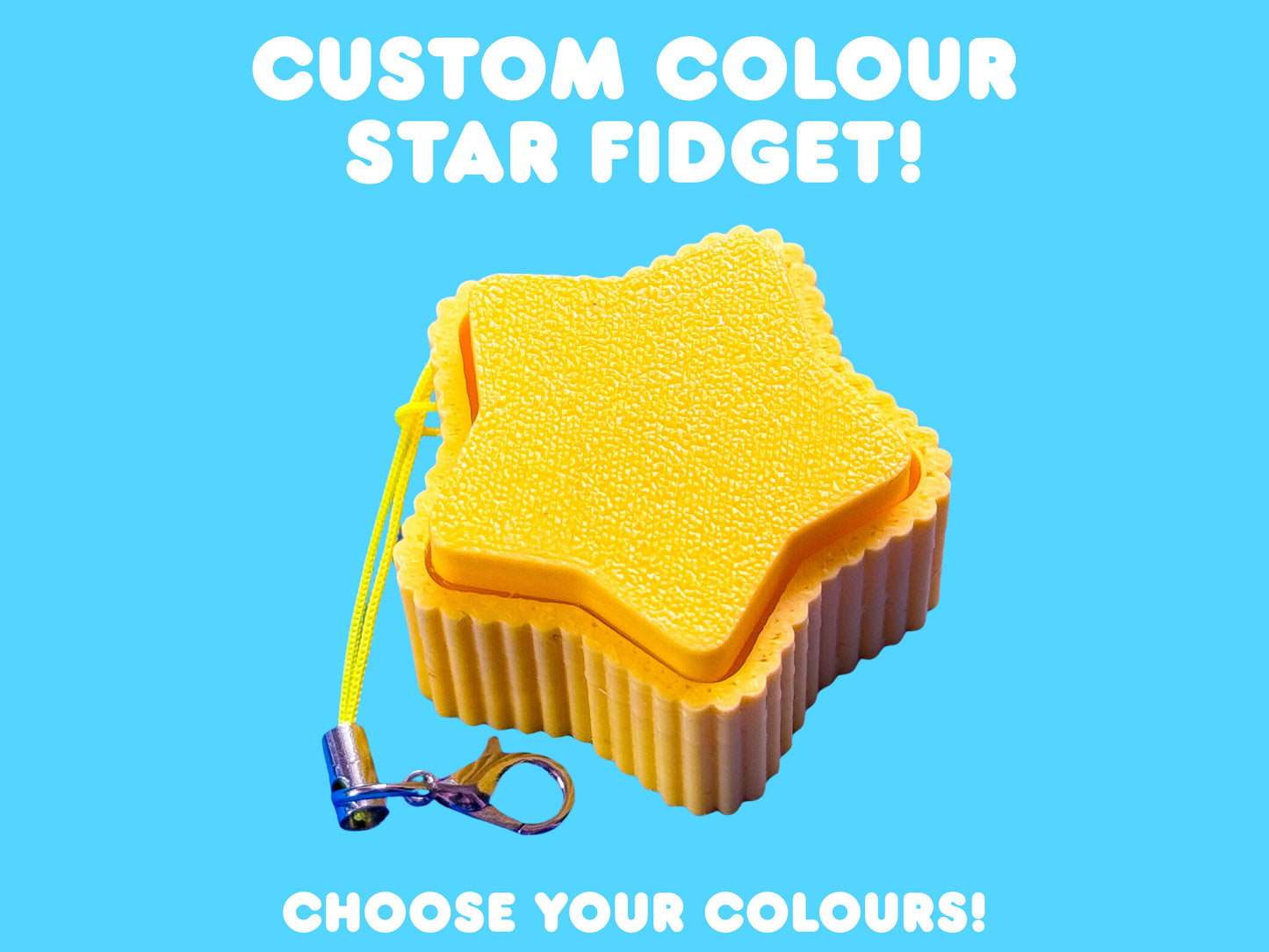 Custom Star Button Fidget