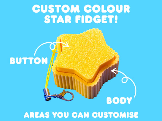 Custom Star Button Fidget