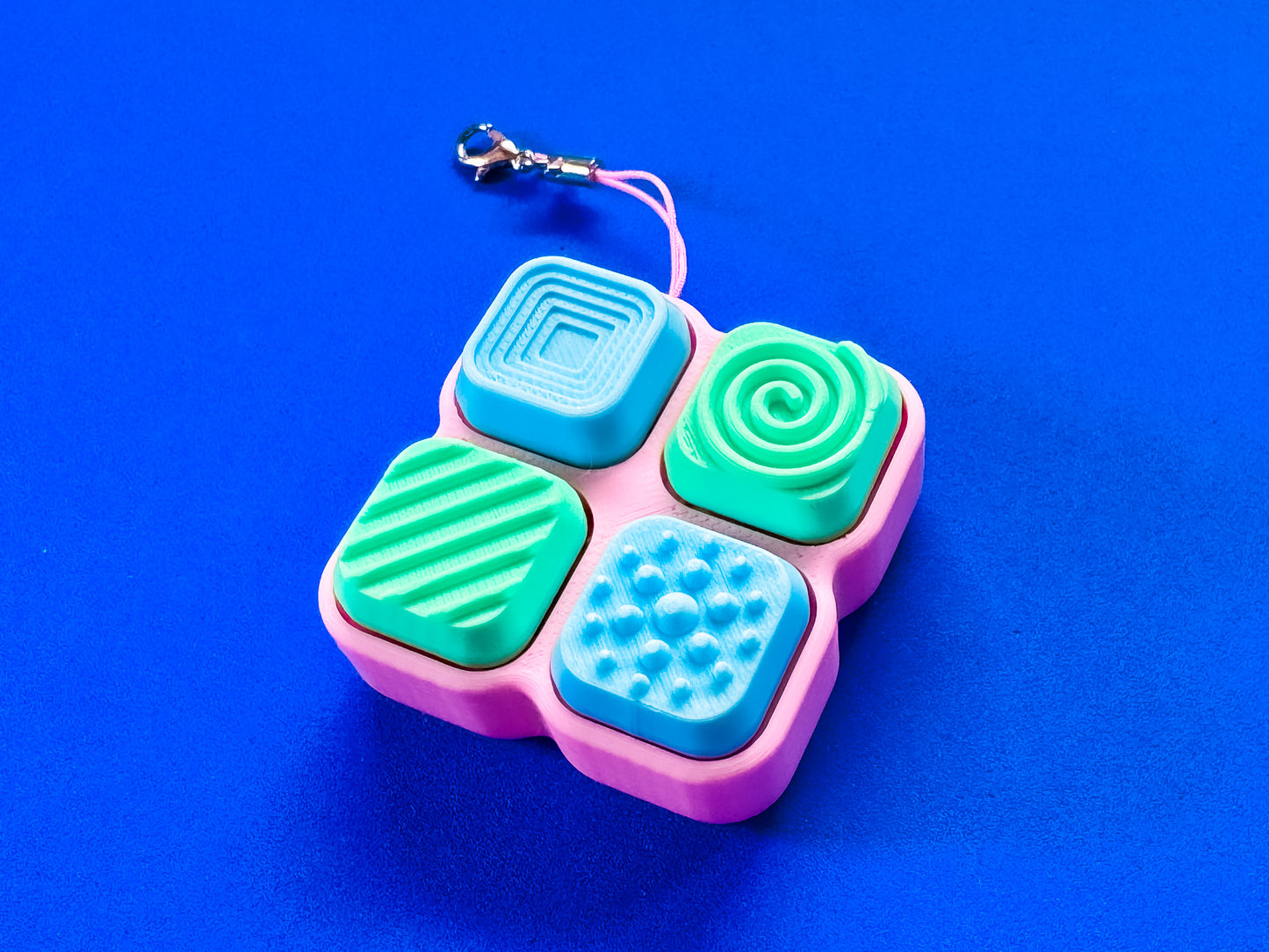 Assorted Mixed Colour Textured Buttons Fidget