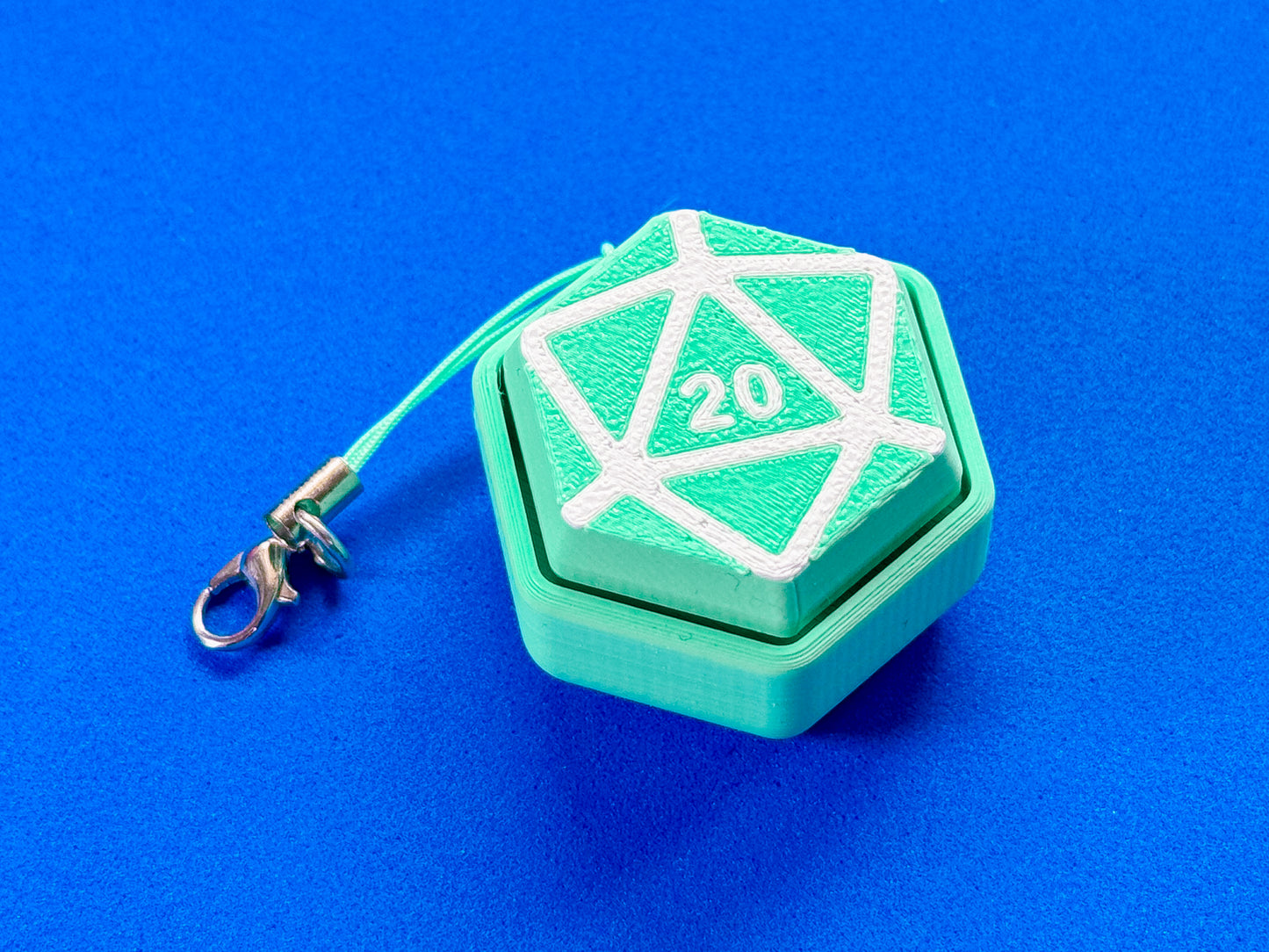 D20 Dice Button Fidget Clicker