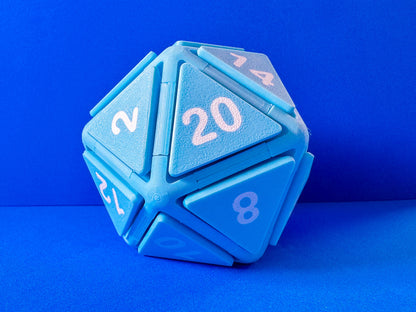 Giant D20 Dice Button Fidget Clicker