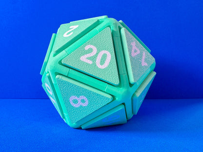 Giant D20 Dice Button Fidget Clicker
