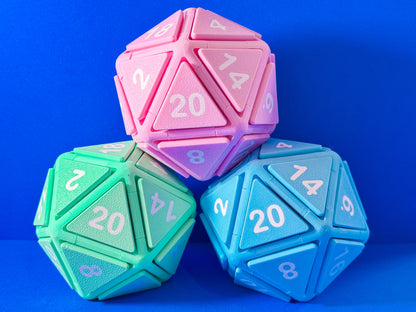 Giant D20 Dice Button Fidget Clicker