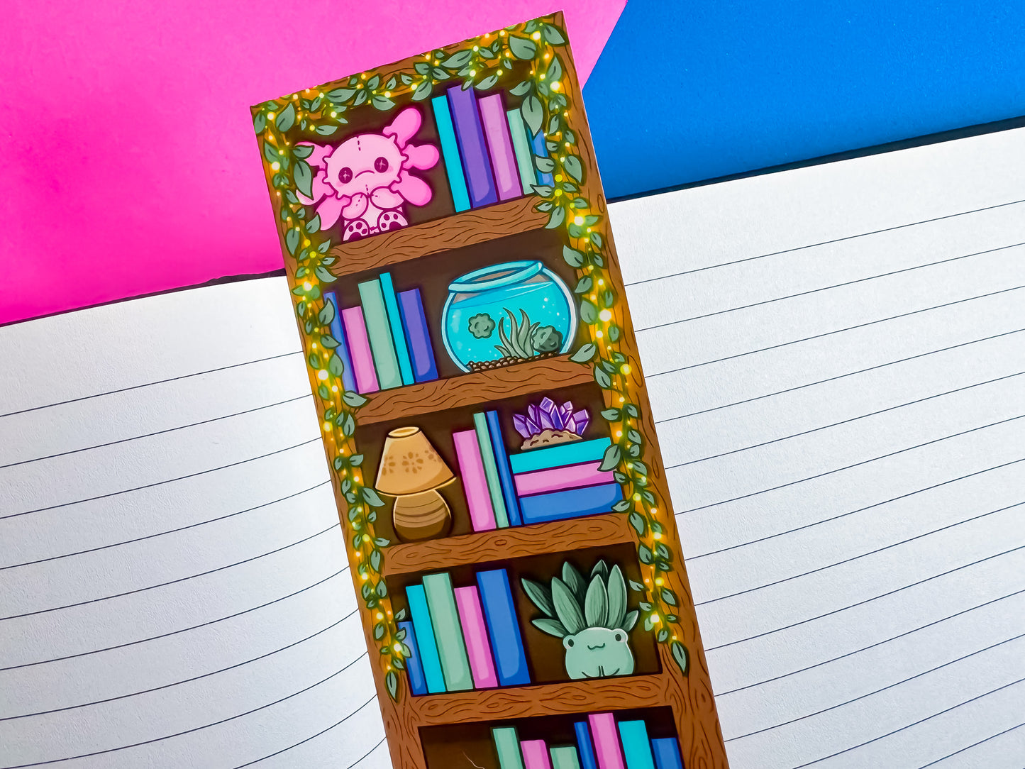 Bookish bookcase bookmark